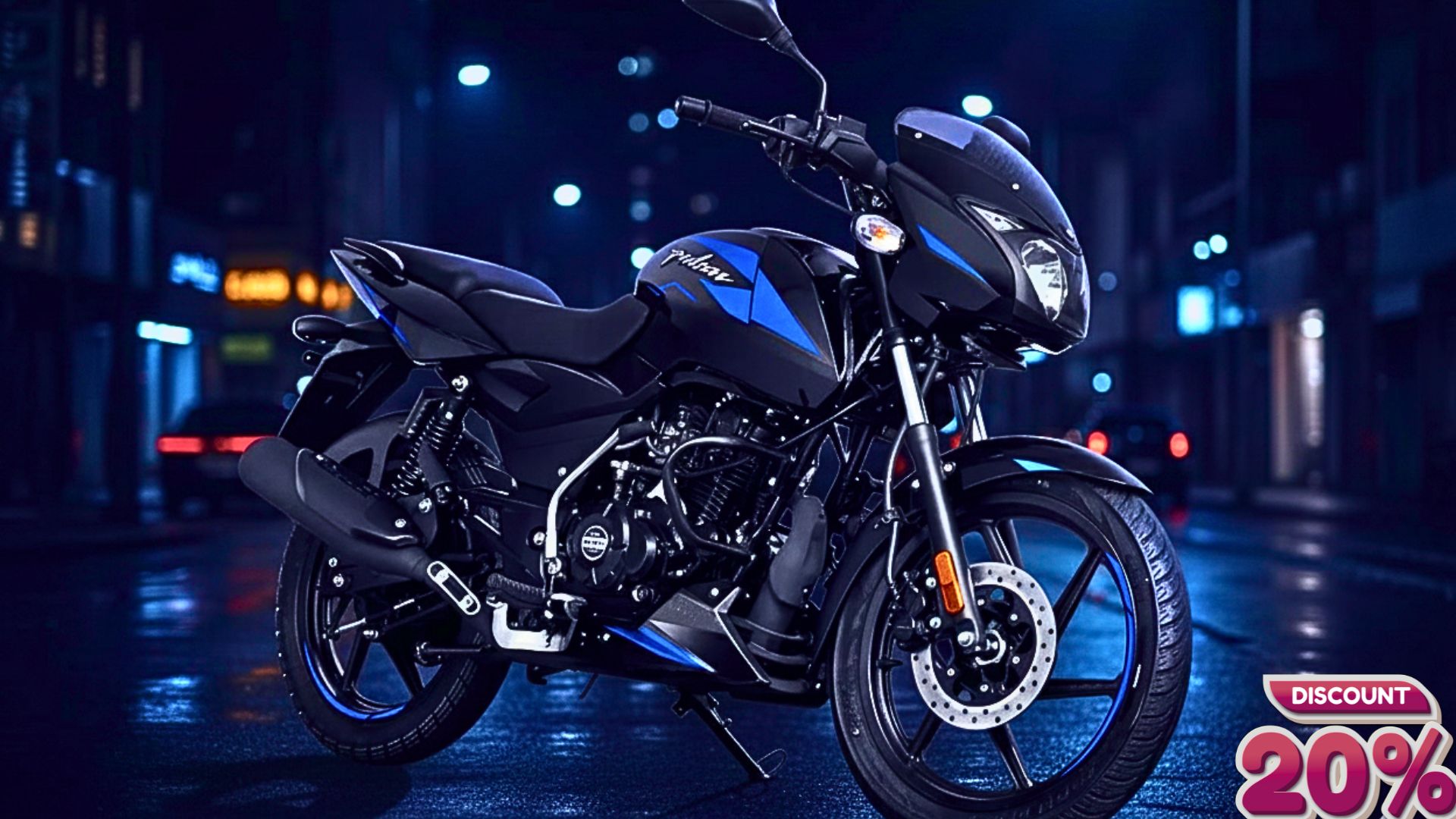 Bajaj Pulsar new bike is available just 99,000 With a powerfull124cc engine and 50km/L mileage.