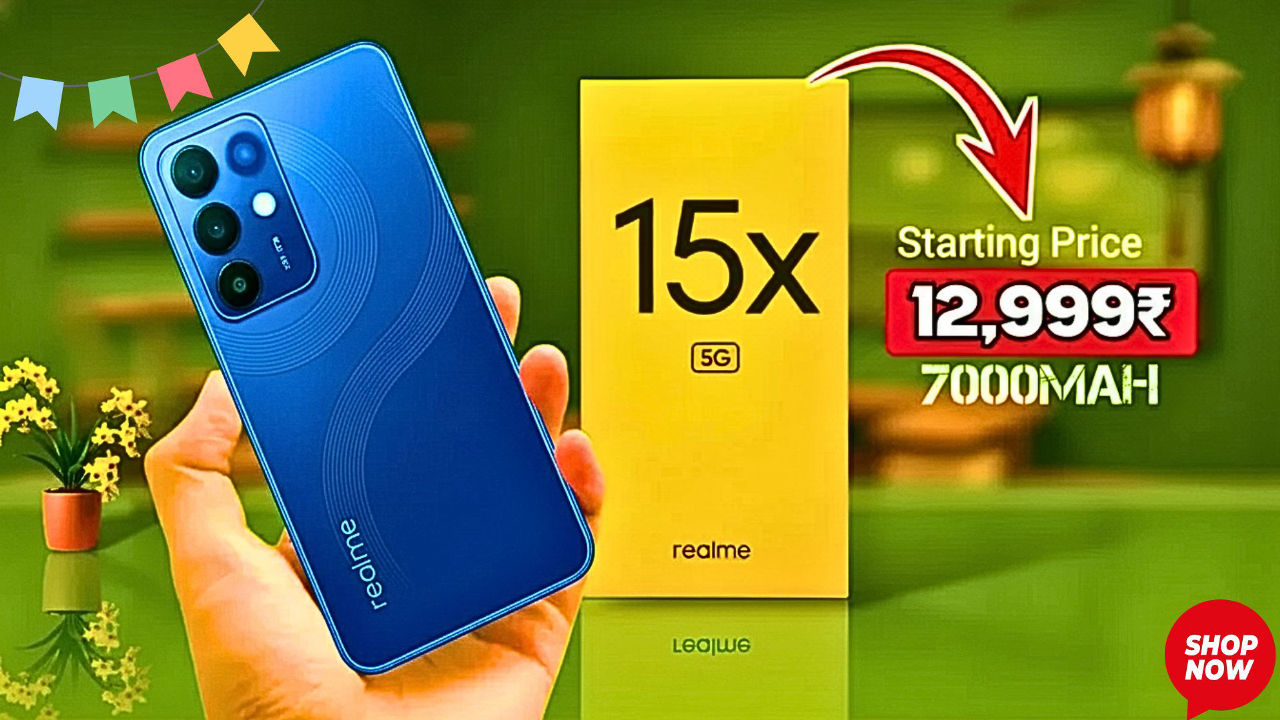 Realme 15x Smartphone 2025 : 108MP Camera, Dimensity 8300 & 120W Fast Charging.