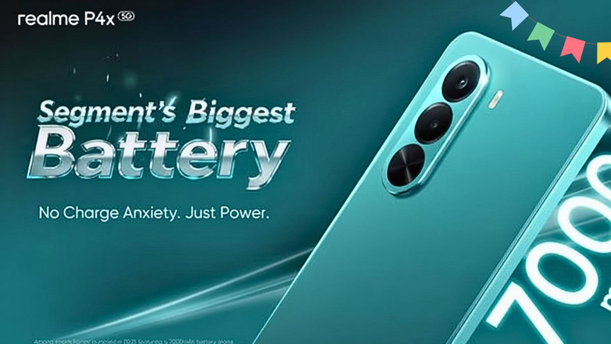 Realme P4x 5G launched in India with 7000mAh battery and 45W fast charging: Prices and specifications